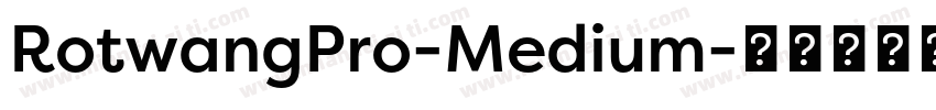 RotwangPro-Medium字体转换