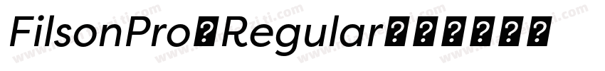 FilsonPro-Regular字体转换