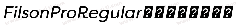 FilsonProRegular字体字体转换