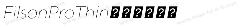 FilsonProThin字体转换