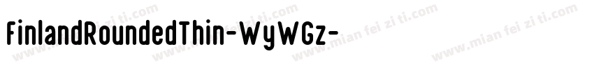 FinlandRoundedThin-WyWGz字体转换