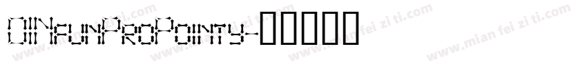 DINfunProPointy字体转换
