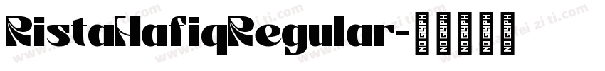 RistaHafiqRegular字体转换