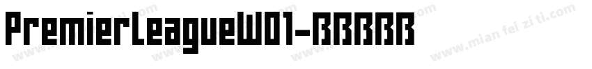 PremierLeagueW01字体转换