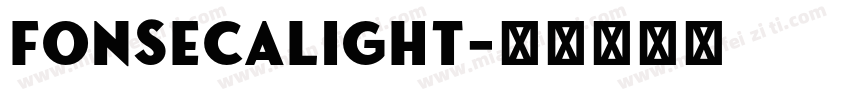 FonsecaLight字体转换