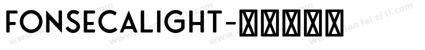 FonsecaLight字体转换
