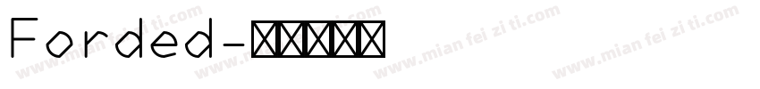 Forded字体转换