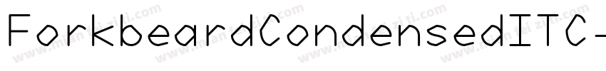 ForkbeardCondensedITC字体转换