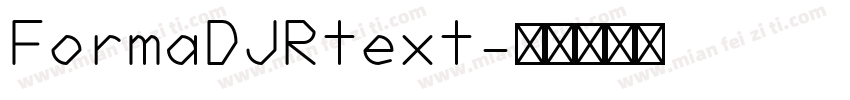FormaDJRtext字体转换