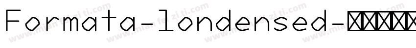 Formata-londensed字体转换