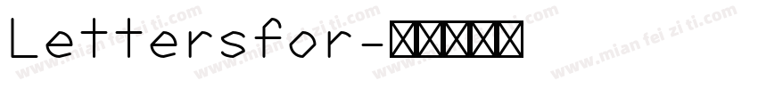 Lettersfor字体转换