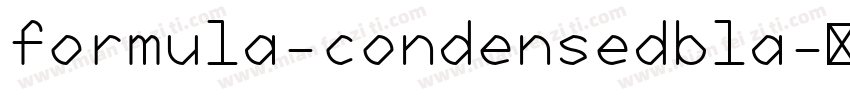 formula-condensedbla字体转换