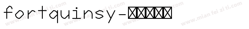 fortquinsy字体转换