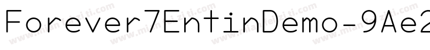 Forever7EntinDemo-9Ae2字体转换