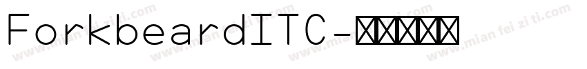 ForkbeardITC字体转换