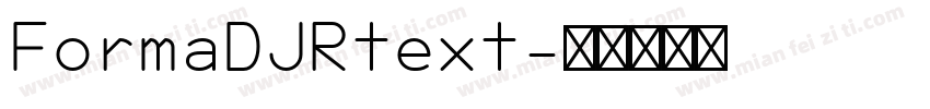 FormaDJRtext字体转换