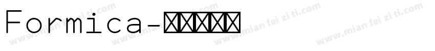 Formica字体转换