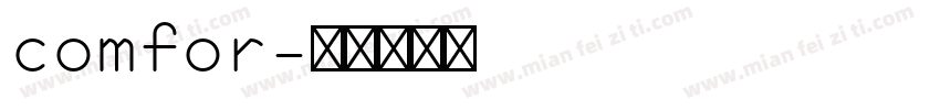 comfor字体转换
