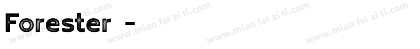 Forester字体字体转换