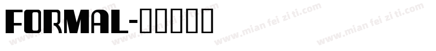 Formal字体转换