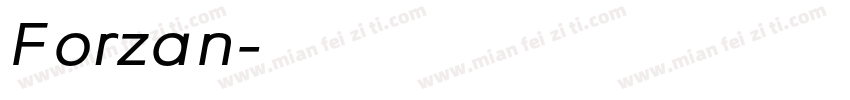 Forzan字体转换