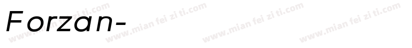 Forzan字体转换