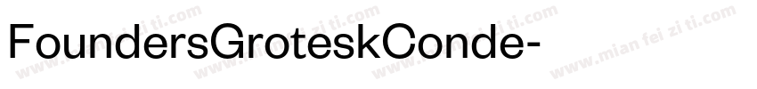 FoundersGroteskConde字体转换