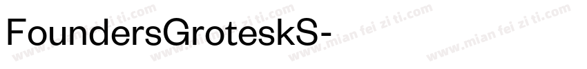 FoundersGroteskS字体转换