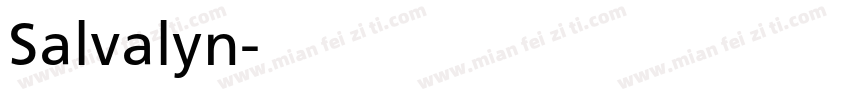 Salvalyn字体转换