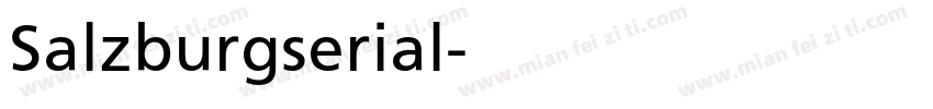 Salzburgserial字体转换