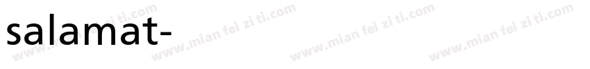 salamat字体转换