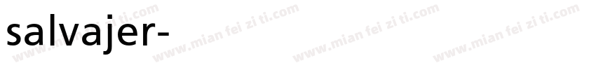 salvajer字体转换