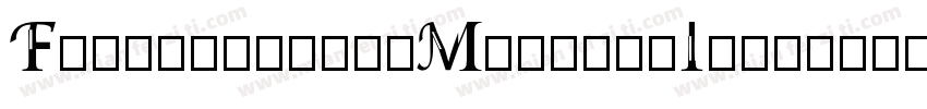 FrankensteinMonsterItalic-xgXR字体转换