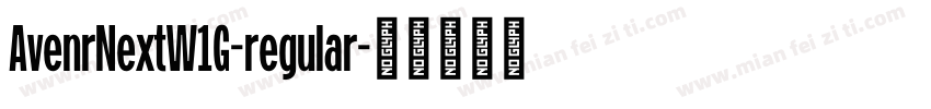 AvenrNextW1G-regular字体转换