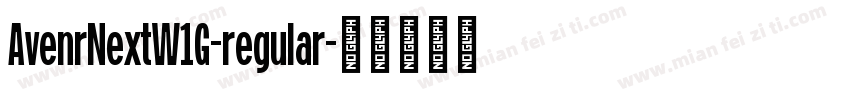 AvenrNextW1G-regular字体转换