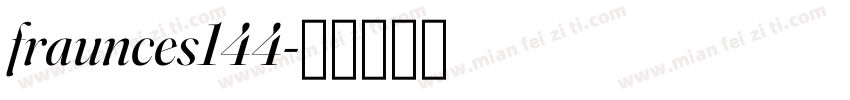fraunces144字体转换