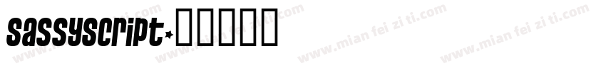 SassyScript字体转换