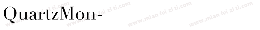 QuartzMon字体转换