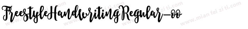 FreestyleHandwritingRegular-oomq字体转换