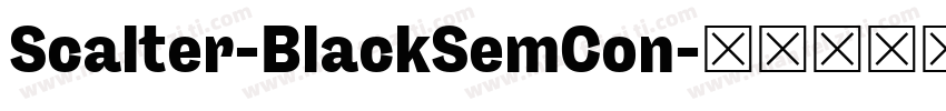 Scalter-BlackSemCon字体转换