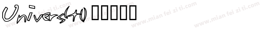 Univers(t1)字体转换