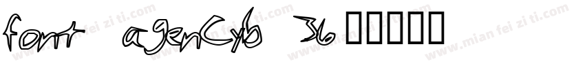 font_agencyb_36字体转换