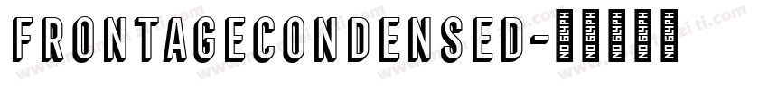 FrontageCondensed字体转换