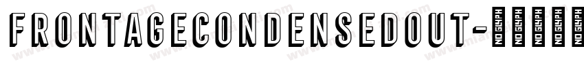 FrontageCondensedOut字体转换