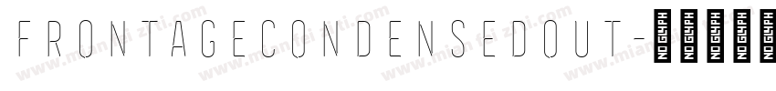 FrontageCondensedOut字体转换