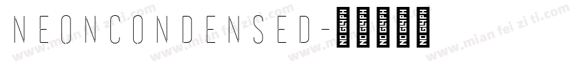 NeonCondensed字体转换