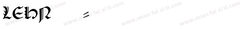 LEHN118字体转换
