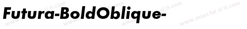 Futura-BoldOblique字体转换