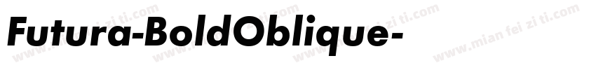 Futura-BoldOblique字体转换