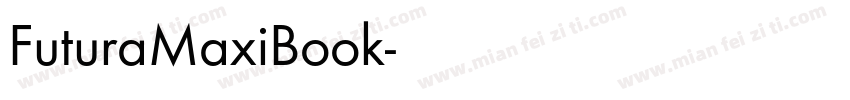 FuturaMaxiBook字体转换